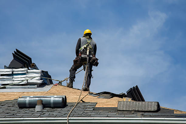 Professional Flat Roof Repair technician working in Ridgecrest, CA